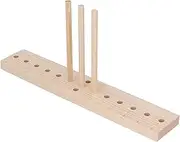 Wooden Bow Maker Adjustment Pins Lightweight Oak Bow Making Tool with 3 Long Stick DIY Crafts Christmas Party Decorations
