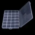 24 Compartments Plastic Box Case Jewelry Bead Storage Container Craft Organi^ mb