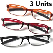 3 Pack Reading Glasses Presbyopic reader +.75 +1.0 +1.25 +1.5 +1.75 +2.0 to +4.0