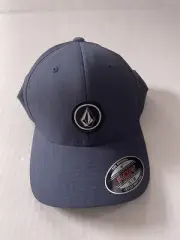 Volcom Flexfit Stone Hat Blue NWT Stretch Small/Medium