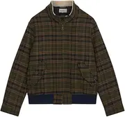 [Ben Sherman] Men's Wool Check Harrington