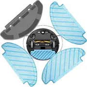 3 Cleaning Cloths 1 Mop Holder for Ecovacs Deebot OZMO N8, N8+, N8 Pro, N8 Pro+, T8, T8+ AIVI Vacuum Cleaner Accessories (3 Wipes & 1 Holder)