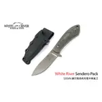 【ANGEL 精品館 】WHITE RIVER SENDERO PACK 黑色帆布電木柄狩獵小直刀 CPM S35VN