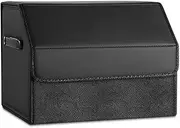 Car Boot Organiser, Car Boot Organiser, Waterproof, Foldable, Odourless, Leather Storage Box, Camping Organiser, Household Classification Box