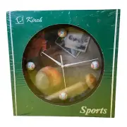 Vintage Baseball Clock Man Cave Bar Home New Kirch