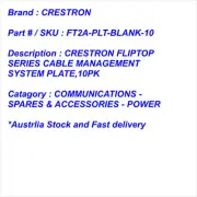 CRESTRON - FT2A-PLT-BLANK-10