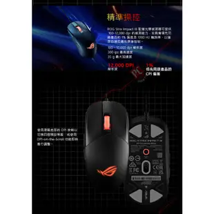 華碩 ASUS ROG Strix Impact III 輕量化電競滑鼠 PCPARTY