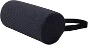 Amagogo Lumbar Roll Pillow Lower Back Roll Support Practical with Elastic Strap Soft, for Reading Chair, Office Gaming Chair Auto Seat, Dark Blue