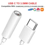 USB Type C to 3.5mm Headphone Connector AUX Earphone Adapter For Samsung Google