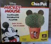 Chia Pet Disney's Mickey Mouse Handmade Decorative Planter New Open Box