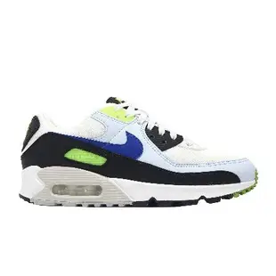 Nike 休閒鞋 Wmns Air Max 90 女鞋 藍 螢光綠 氣墊 復古 經典 DH8010-102