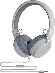 BWOFJGWH Wired Headphones on The Student Ear in The Event of A Game Game Office for Women with A Band of Adjustable Band at Home Professional, White