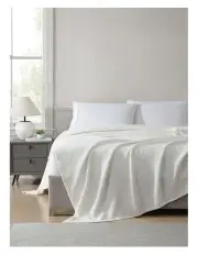 [Private Collection] Urban Waffle Blanket in Ivory