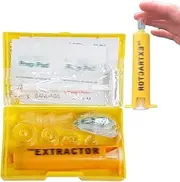 MESINURS Snake Bite First Aid Kits, Emergency Veno-m Extractor Suction Pump, Sting Self-Help Supplies for Outdoor Camping, Hiking, Hunting, White