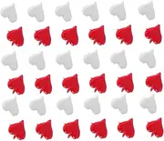 FRCOLOR 100cs Mini Heart Push Pins Diy Materials 11mm Two-legged Mini Brads for Home Office Classroom