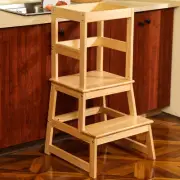 Kitchen Step Stool for Kids with Safety Rail,Toddler Standing Tower for Kitch...