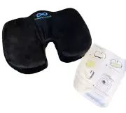 Everlasting Comfort Black Tailbone Coccyx & Back Pain Memory Foam Body Cushion