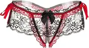 [LJGYYDS] Charm Chain Women Body Chain Panties Female Underwear Lace Seamless Thongs Pants Sexy Lace Women Crotchless