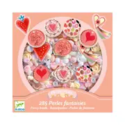 Djeco Heart Fancy Beads Pendants Kids/Children DIY Craft Accessory Kit 6y+