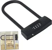 SOESFOUFU Padlock U-Shaped Lock Gate Lock Coded Lock Bike U-Lock