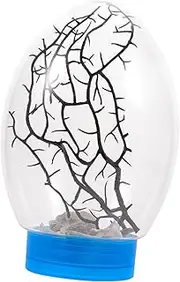 Closed Spherical Aquarium with LED Light Desktop Fish Tank Ecosphere for Aquatic Decor View Easy Maintenance Stylish Base