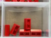 LEGO Parts - Red Slope 30 1 x 2 x 2/3 - No 85984 - QTY 5