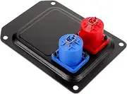 ULDIGI Double Holes Audio Speaker Mount Panel Connector Adapter Lightweight for Professional Sound Equipment Compatible with Microphones Amplifiers and Mixers Durable and Compact Design