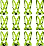 [Hercicy] Reflective Vest High Visibility Safety Vests, Adjustable Bright Neon Lightweight Strap Gear Safety Vest
