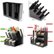 Paper Cup Dispenser Multi Compartments Coffee Store Cup and Lid Organizer Rack