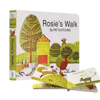 在飛比找蝦皮購物優惠-母雞蘿絲去散步 紙板書 英文原版Rosie's Walk