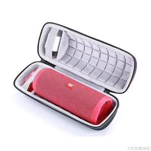 便攜收納包適用於JBL Flip4 無線藍牙喇叭 硬殼包 防震音響包 旅行手提盒便攜防摔 耐磨硬質EVA波點保護盒