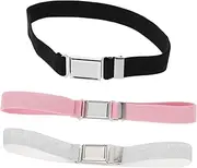 [SAFIGLE] Elastic Boys and Girls Belts 3 Pack Boys Girls Adjustable Waist Belts for Jeans Dress