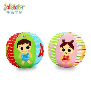 澳洲jollybaby 五彩認知球 新款手抓球 / 嬰兒球類玩具 / 搖鈴玩具 掛鈴搖鈴 商檢合格 布球 搖鈴玩具