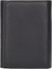 [STBTOO] Genuine Leather Men's Wallet Fashion Short Men's Wallet Tri-fold Men's Wallet Buckle, One Color, One Size