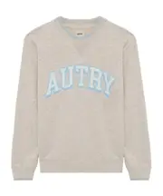 Autry Logo-Stamp Drop Shoulder Sweatshirt S,XS,L,M Nude