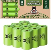 Pogi'S Compostable Dog Poop Bags - 9 Rolls (135 Bags)