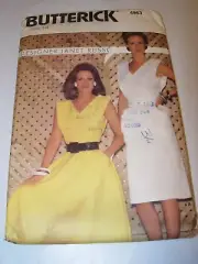 WOMENS UNCUT BUTTERICK 4963 Sewing Pattern FITTED FLARE DRESS COMFORT SIZE 14