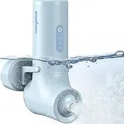 MOMFANN Portable Bathtub Spa with Jets, 3-Level Adjustable Speed, Bubble/Jet Mode, Blue