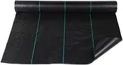 1.2 * 20M Weedmat Weed Control Mat Matting Woven Fabric Plant PE - Chemical-Free Weedmat for Gardens, UV Resistant Woven Ground Cover