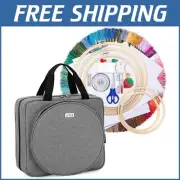 Versatile Embroidery Kit & Craft Bag with 100 Threads - Perfect for Beginners