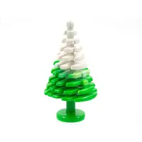 在飛比找蝦皮購物優惠-LEGO 樂高 稀有 綠色混白色 雪花 松樹 植物 樹 聖誕