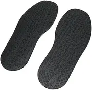 [LJCM] Full Soles, Shoe Repair Sole Noise Reduction 1 Pair for DIY (Black)