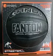 “NEW” AND1 FANTOM BLACK Rubber Basketball Official Size 29.5” STREETBALL AND 1