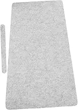HEALEEP Non Slip Felt Desk Mat Large Portable Cushion for Office Grey Comfortable Surface Stable Bottom Design Versatile Use Desks and Tables