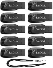 10 Pack SanDisk 256GB Ultra Shift 100MB/s USB 3.0 Flash Thumb Drive SDCZ410-256G