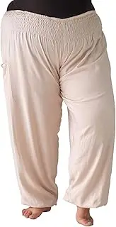 [PIYOGA] Women's XL Yoga Maternity Boho Pants - Elastic at Waist & Ankle (Scrunched Bottom US W 12-16)