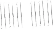 Baluue 2sets Nail Cuticle Remover Tool Manicure Kit Cuticle Pusher Trimmer Cleaner for Family Friends 6pcs*2
