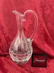 FLAWLESS Exceptional BACCARAT France Art Glass TURIN Cut Crystal PITCHER HANDLE