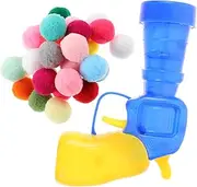 HOUDERCO 1Set Cat Teasing Launch Ball Interactive Launcher Balls for Cats and Dogs Engaging Training Plaything to Enhance Pet Intelligence and Bonding