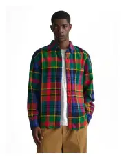 [Gant] Relaxed Fit Checked Twill Shirt in Rich Red